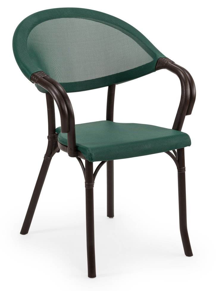Outdoor Terrassenstuhl "Flash" wenge darkgreen