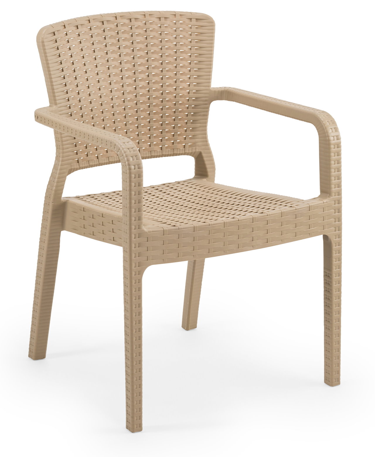 Outdoor Terrassenstuhl "Antares-Arm" coffee