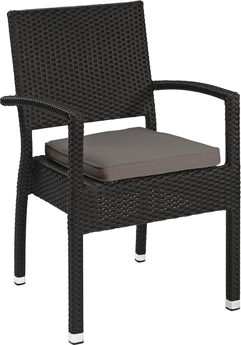 Outdoor Terrassen Stuhl "Sun schwarz"