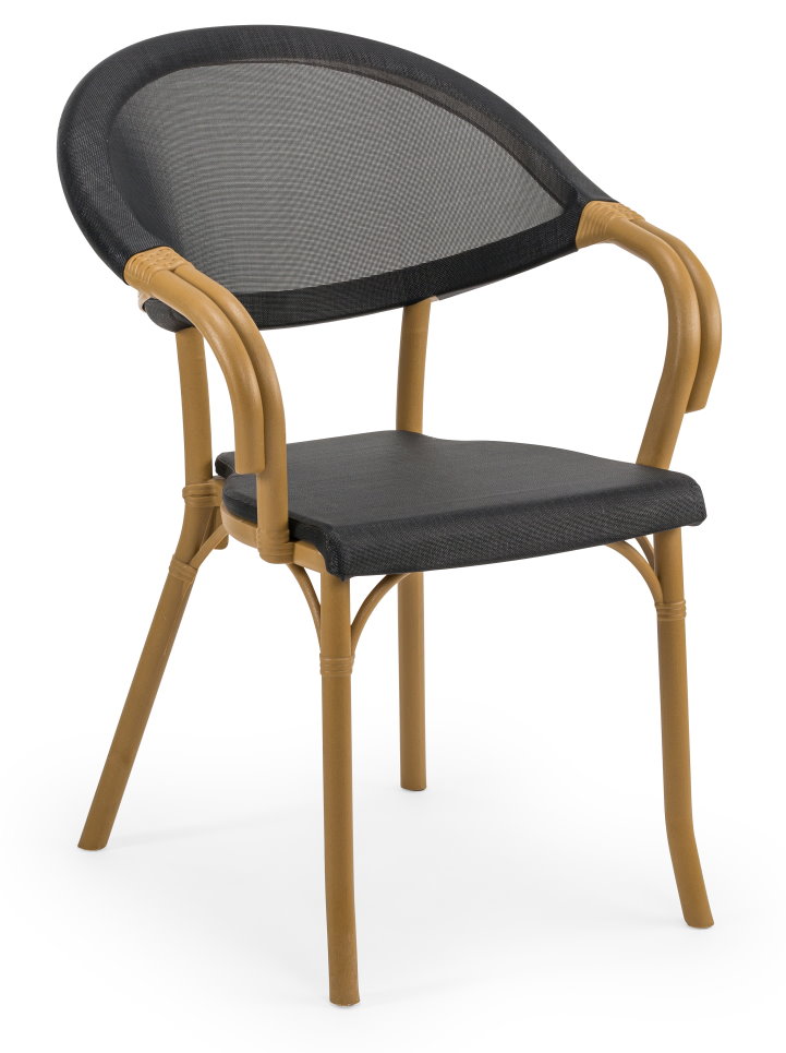 Outdoor Terrassenstuhl "Flash" wood black