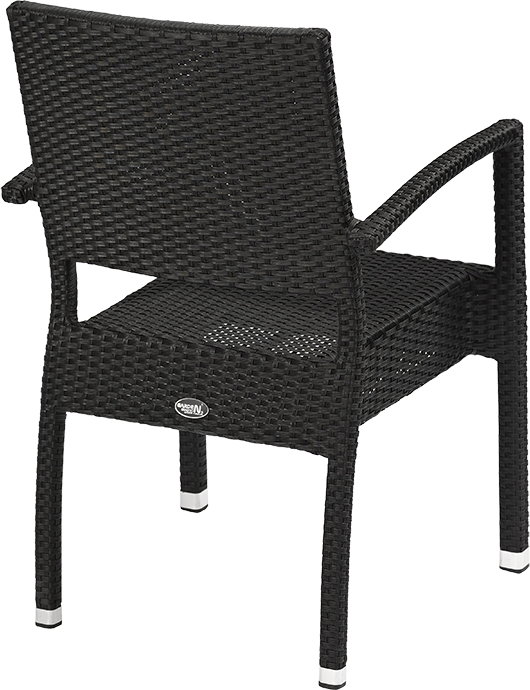 Outdoor Terrassen Stuhl "Sun schwarz"