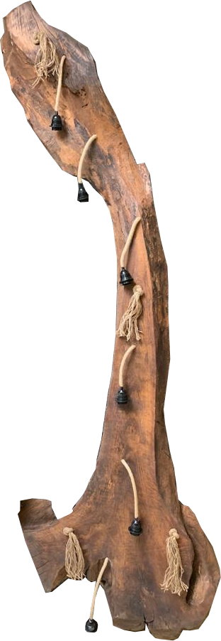 Hängelampe Natural Vintage Unikat Esche Massivholz "Baumstamm-L"
