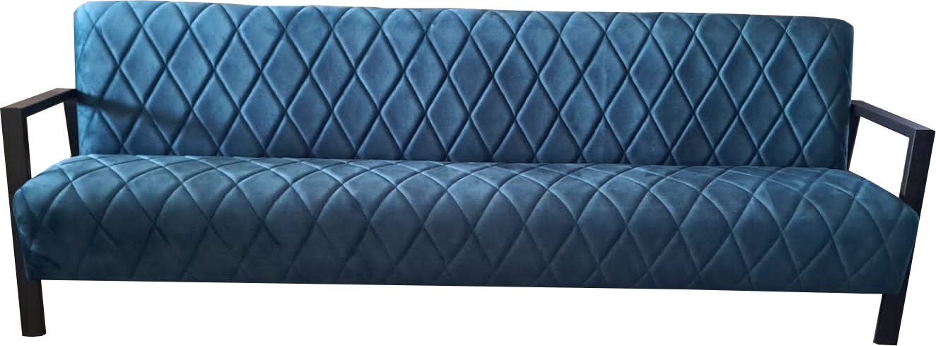 Lounge Sofa "Pera-Diamond" mit Metall Armlehnen