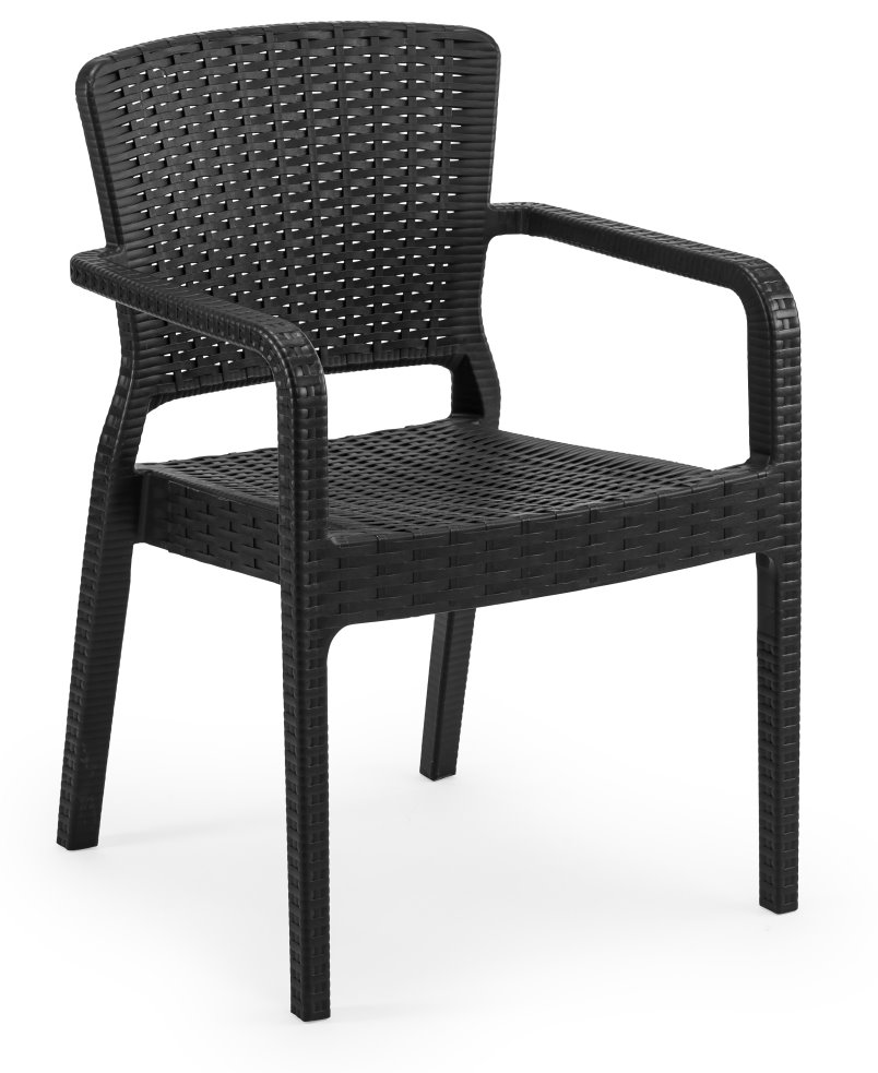Outdoor Terrassenstuhl "Antares-Arm" black
