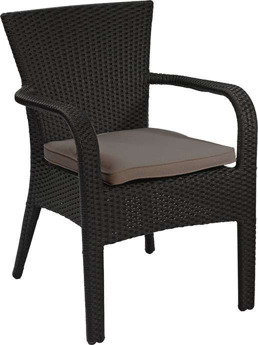 Outdoor Terrassen Stuhl "Porta schwarz"