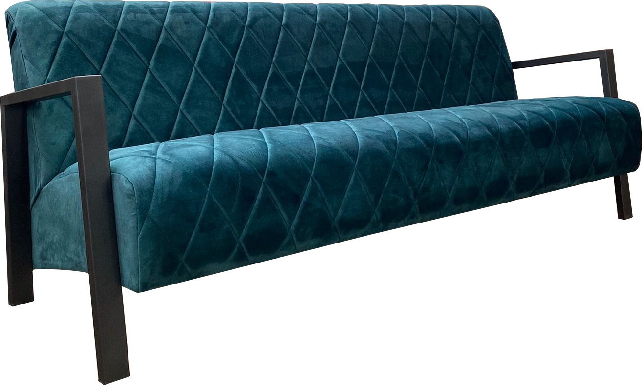 Lounge Sofa "Pera-Diamond" mit Metall Armlehnen