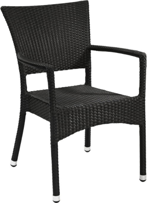 Outdoor Terrassen Stuhl "Magna schwarz"