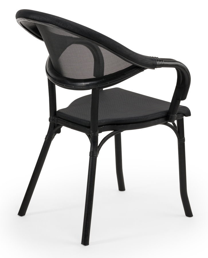 Outdoor Terrassenstuhl "Flash" black black