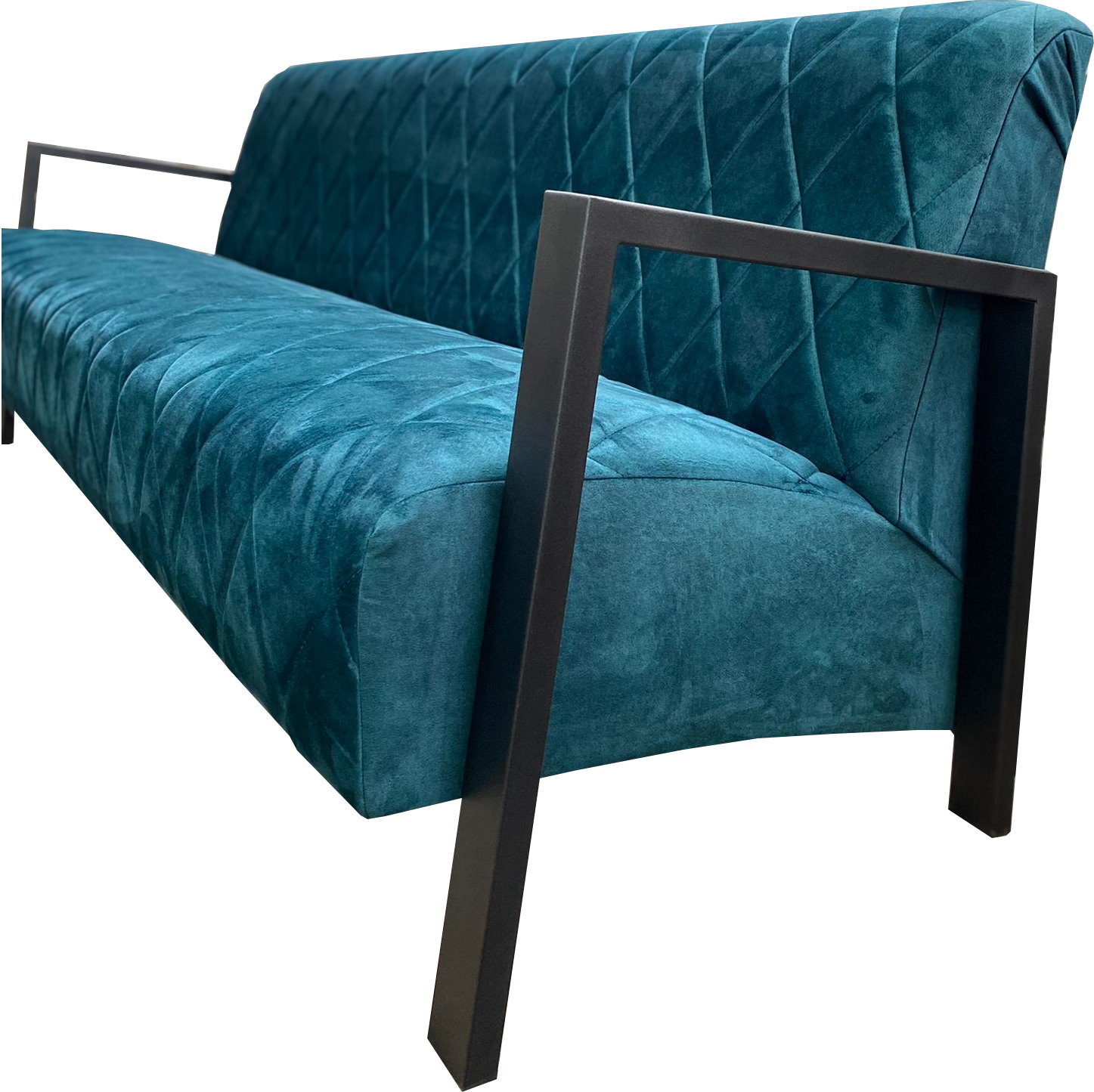 Lounge Sofa "Pera-Diamond" mit Metall Armlehnen