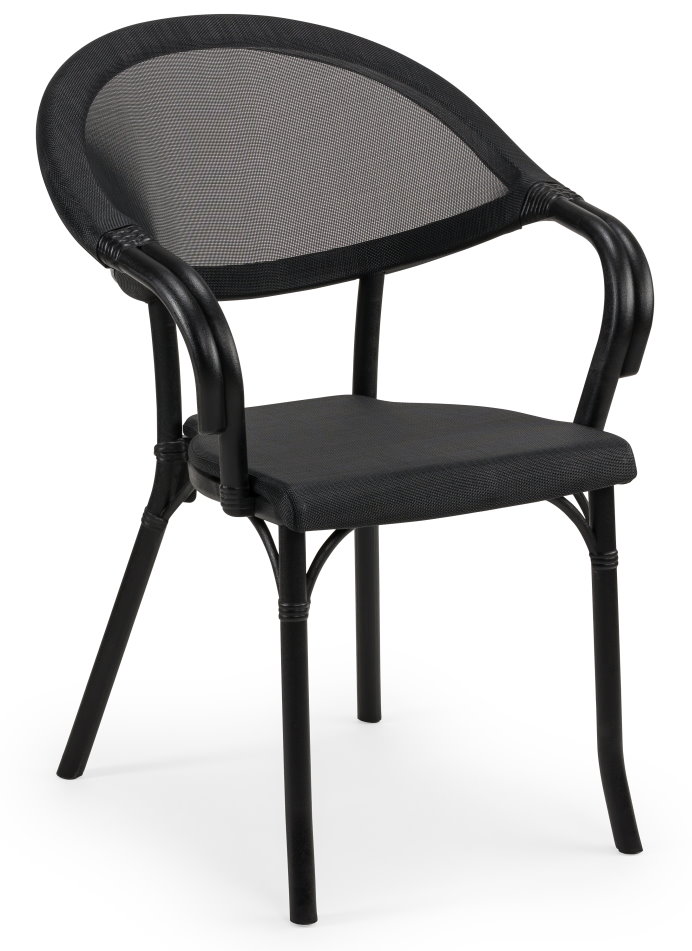 Outdoor Terrassenstuhl "Flash" black black