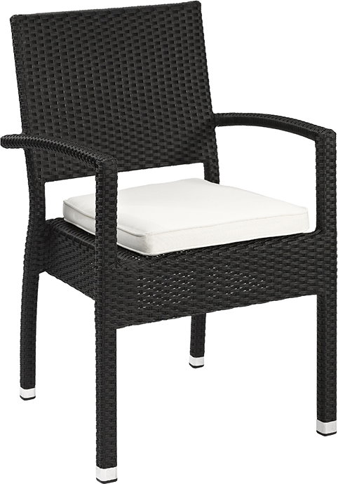 Outdoor Terrassen Stuhl "Sun schwarz"