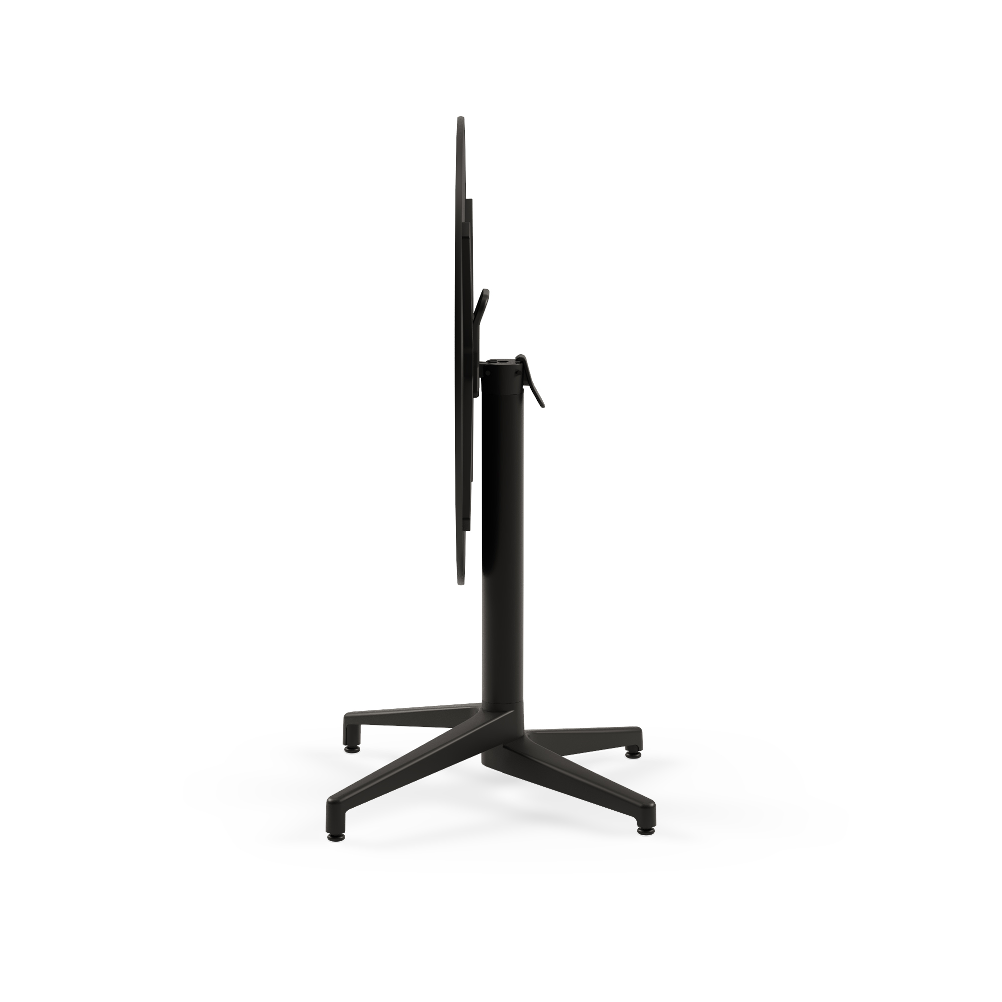 Outdoor Tischkombination "Moon" 60Ø klappbar black
