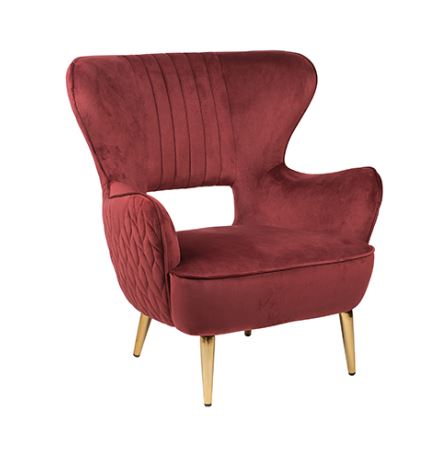 Lounge Sessel "Pagna" darkred