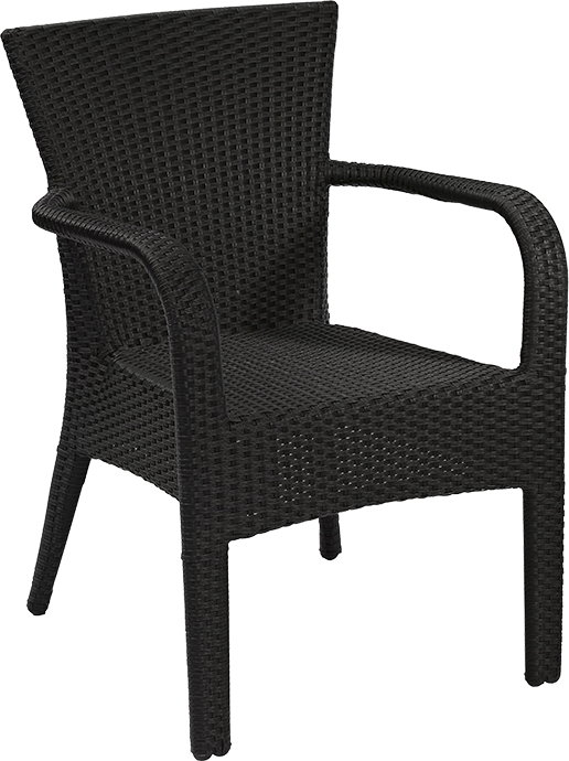 Outdoor Terrassen Stuhl "Porta schwarz"