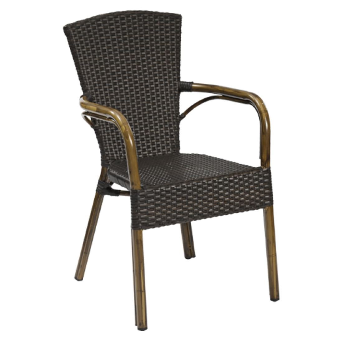 Outdoor Terrassen Stuhl "Massimo mocca"