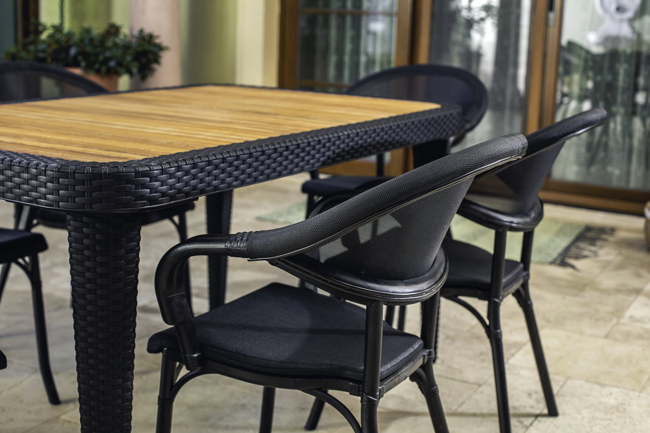 Outdoor Terrassenstuhl "Flash" wenge darkgreen