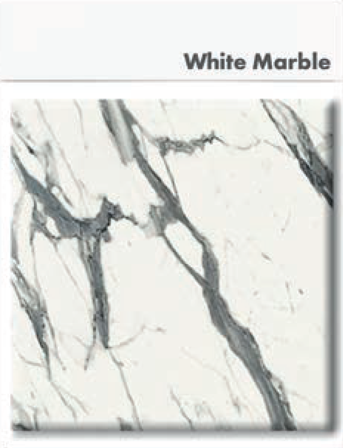Outdoor Tischkombination "Moon-C" eckig klappbar Compact Platte-White Marble