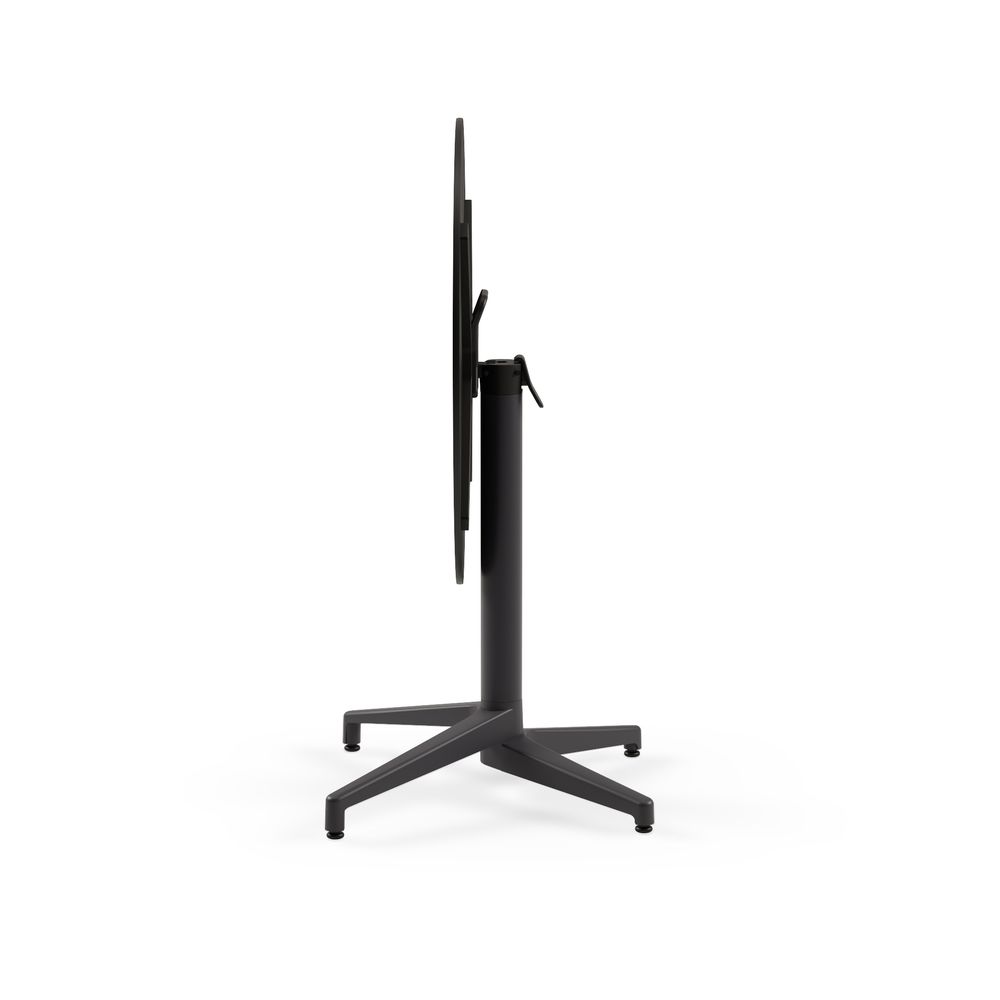 Outdoor Tischkombination "Moon-C" rund klappbar Compact Black Marble