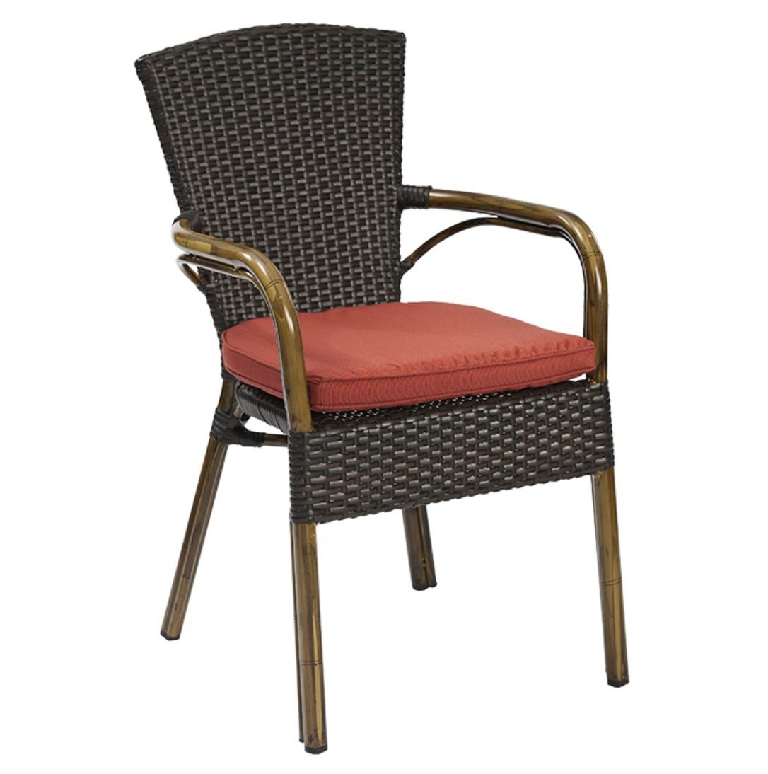 Outdoor Terrassen Stuhl "Massimo mocca"