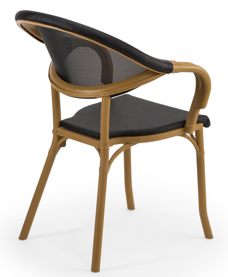 Outdoor Terrassenstuhl "Flash" wood black