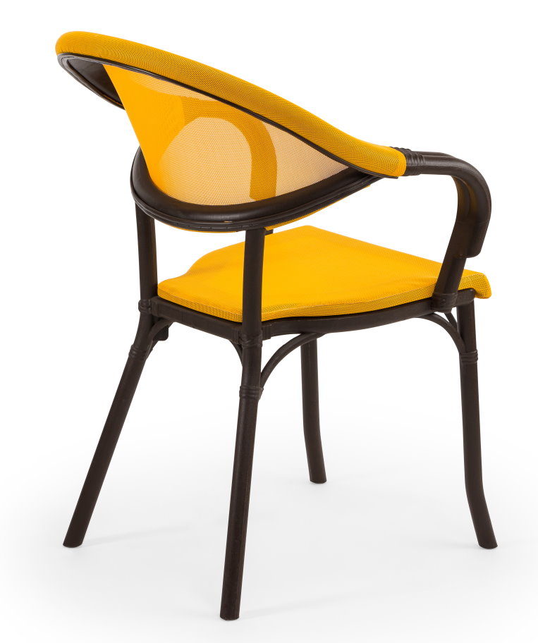 Outdoor Terrassenstuhl "Flash" wenge yellow