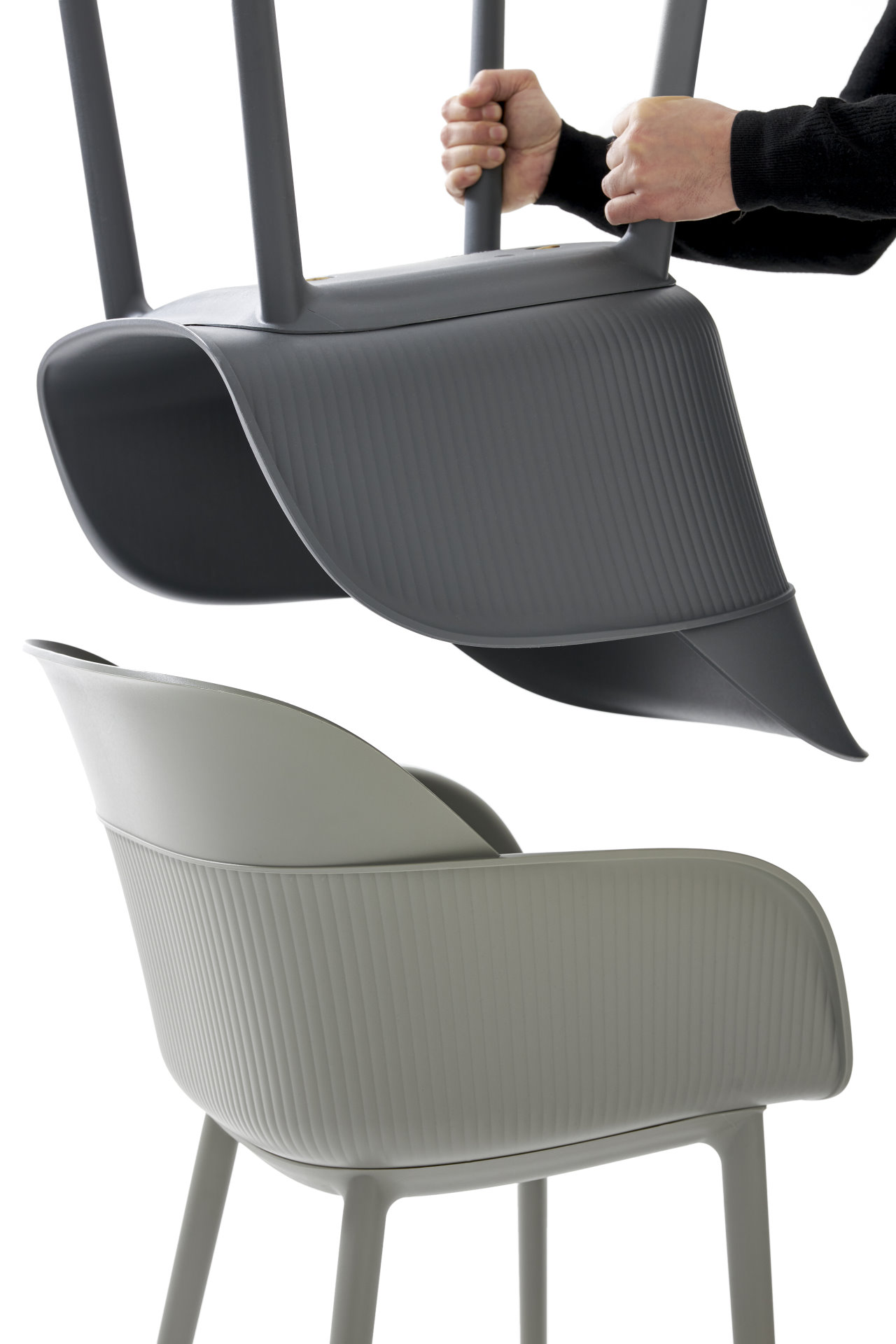 Outdoor Terrassenstuhl "Sunny-P Armchair" black