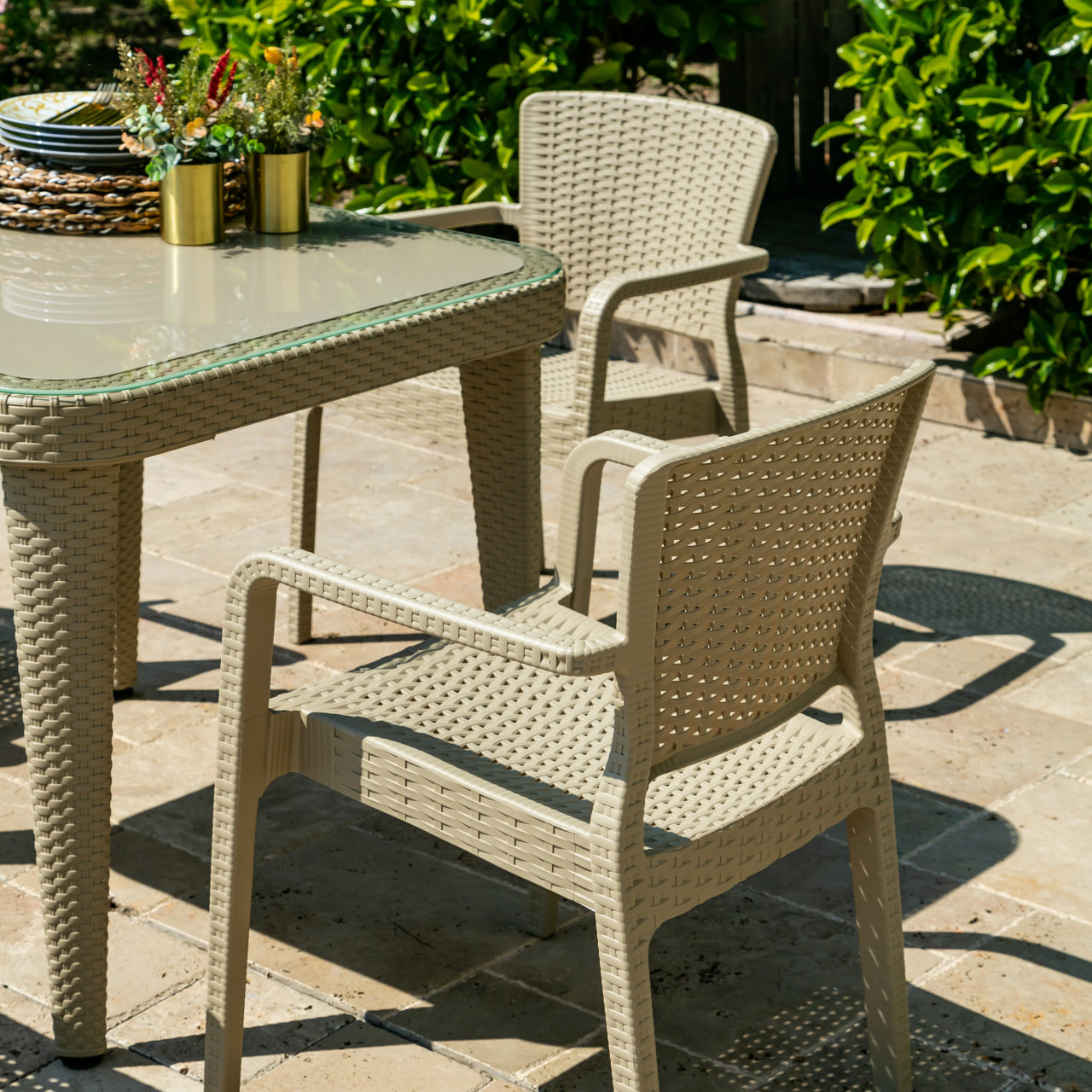 Outdoor Terrassenstuhl "Antares-Arm" wenge