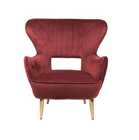 Lounge Sessel "Pagna" darkred
