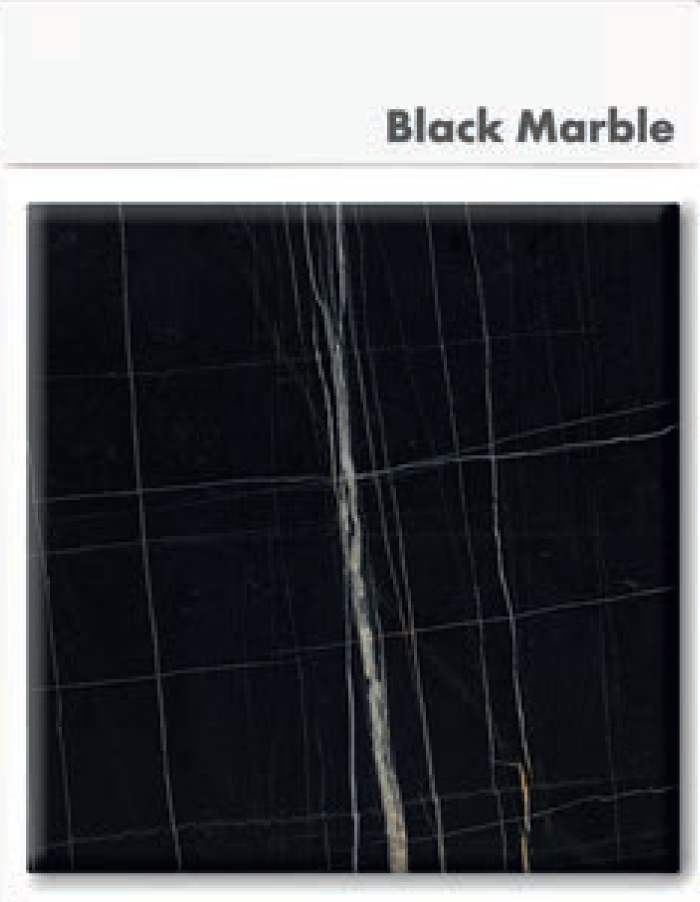 Outdoor Tischkombination "Ivy" round 70Ø black marble
