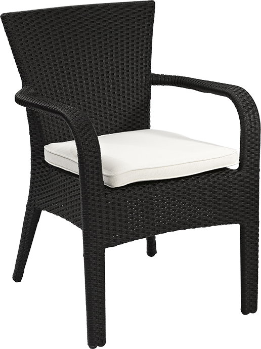 Outdoor Terrassen Stuhl "Porta schwarz"