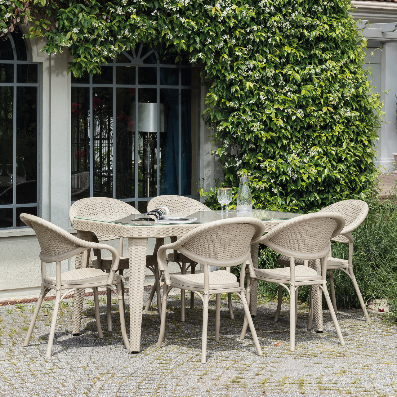 Outdoor Terrassenstuhl "Flash-R" white