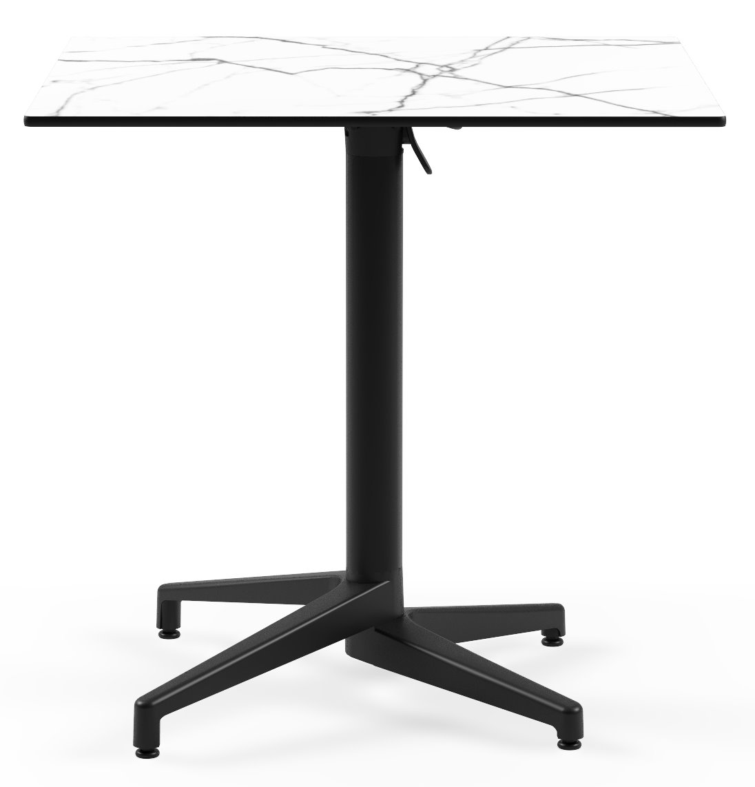 Outdoor Tischkombination "Moon-C" eckig klappbar Compact Platte-White Marble