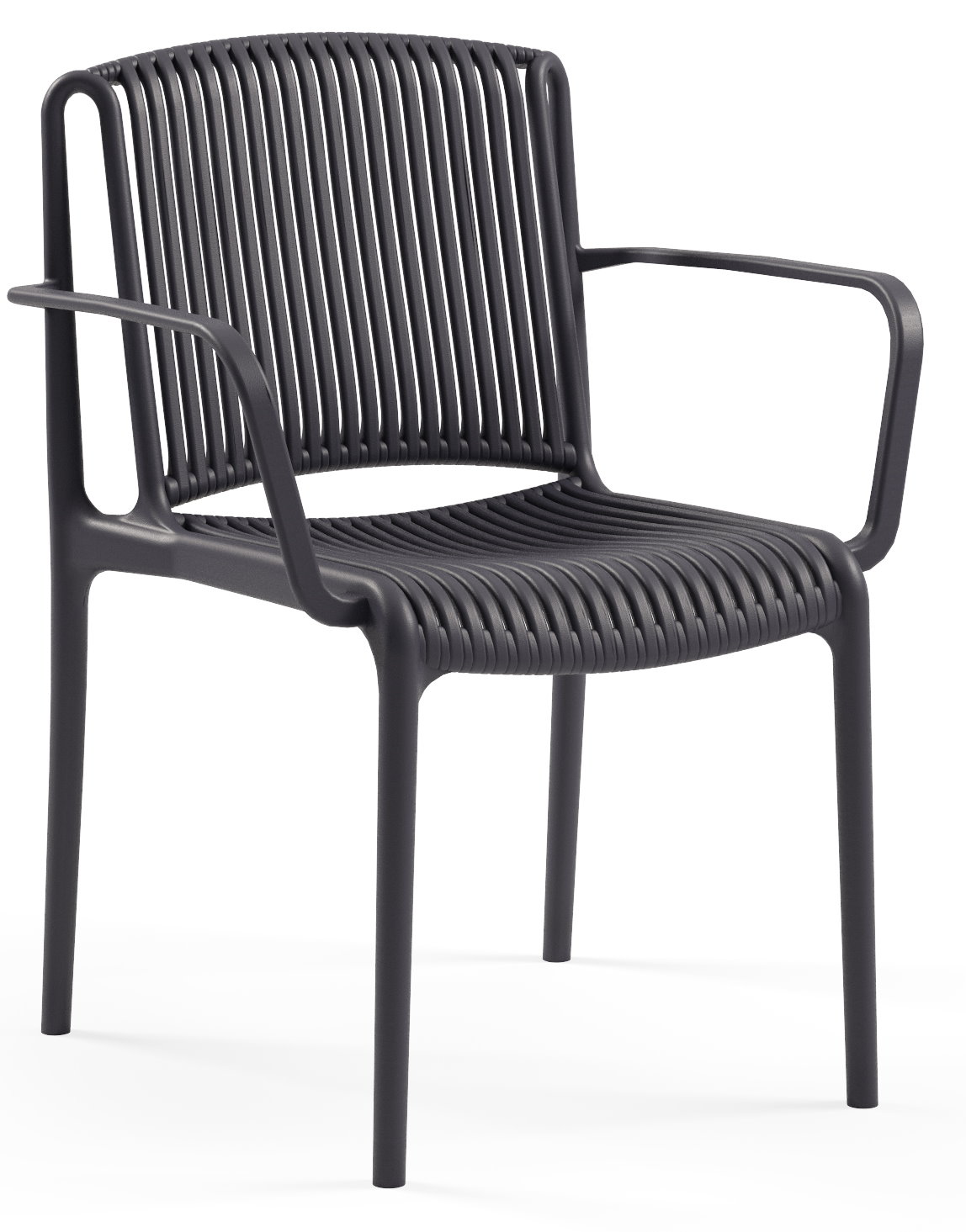 Outdoor Terrassenstuhl "Ness-Arm" anthrazit